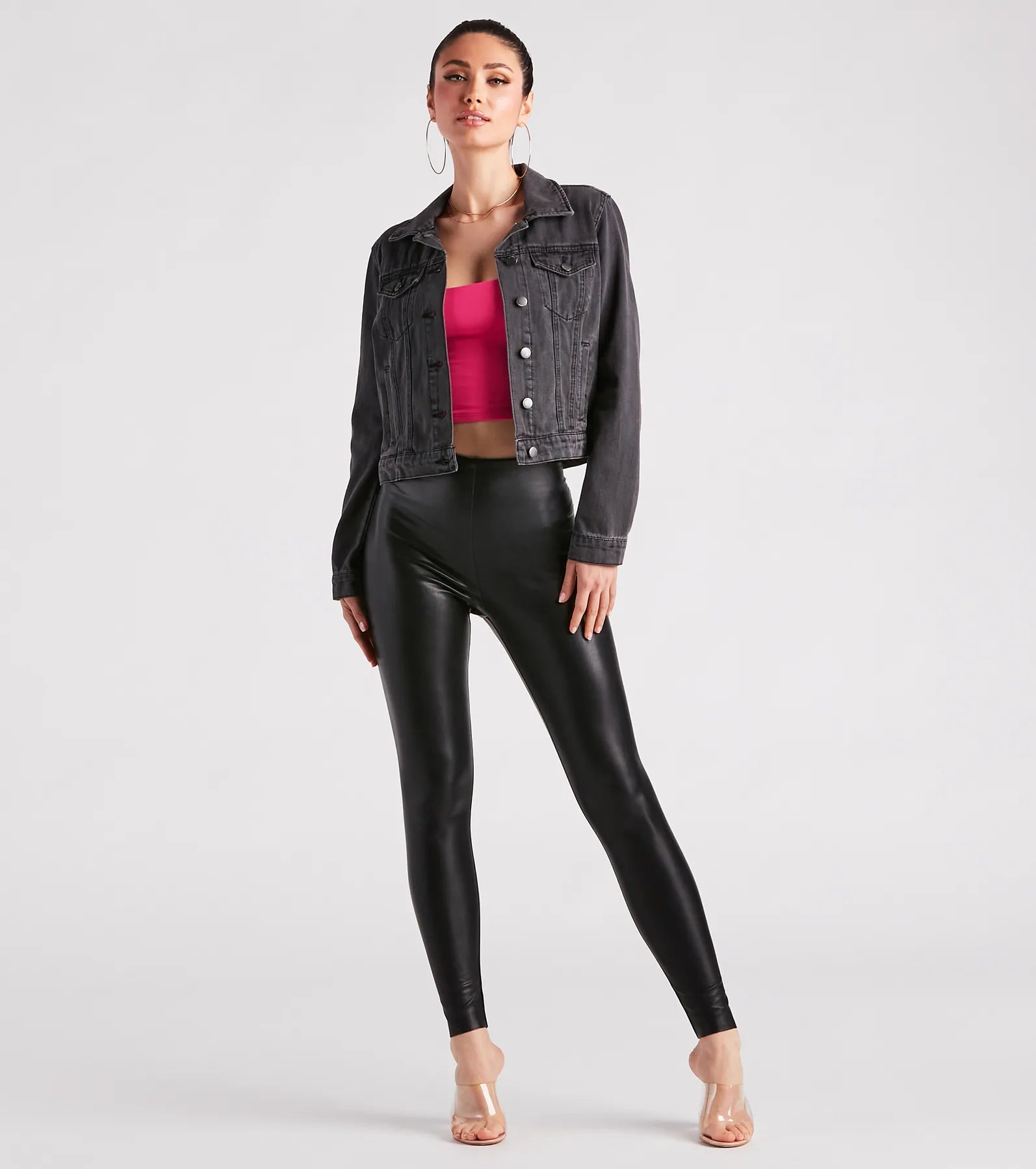 Casual Everyday Slay Denim Trucker Jacket - Image 3