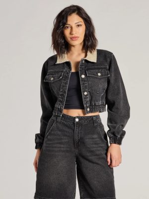 Cool Girl Aesthetic Denim Trucker Jacket