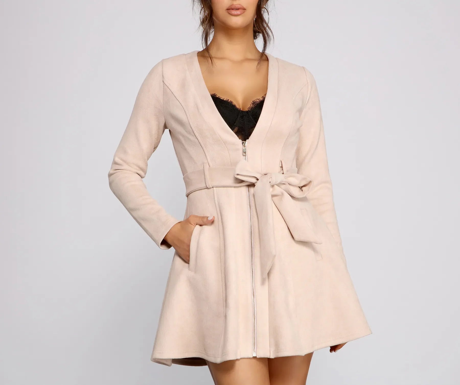 Miss Bossy Trench Dress - Image 3