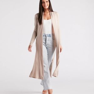 Breezy Chic Crochet Trim Kimono