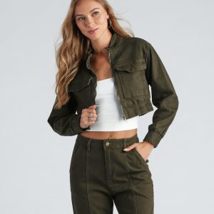 Fashion Boot Camp Denim Bomber Jacket