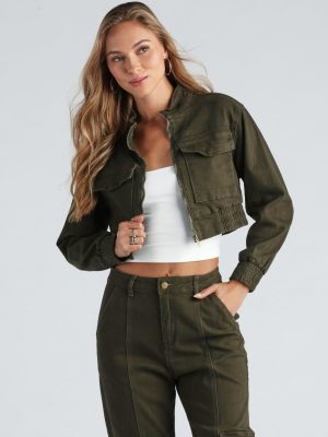 Fashion Boot Camp Denim Bomber Jacket