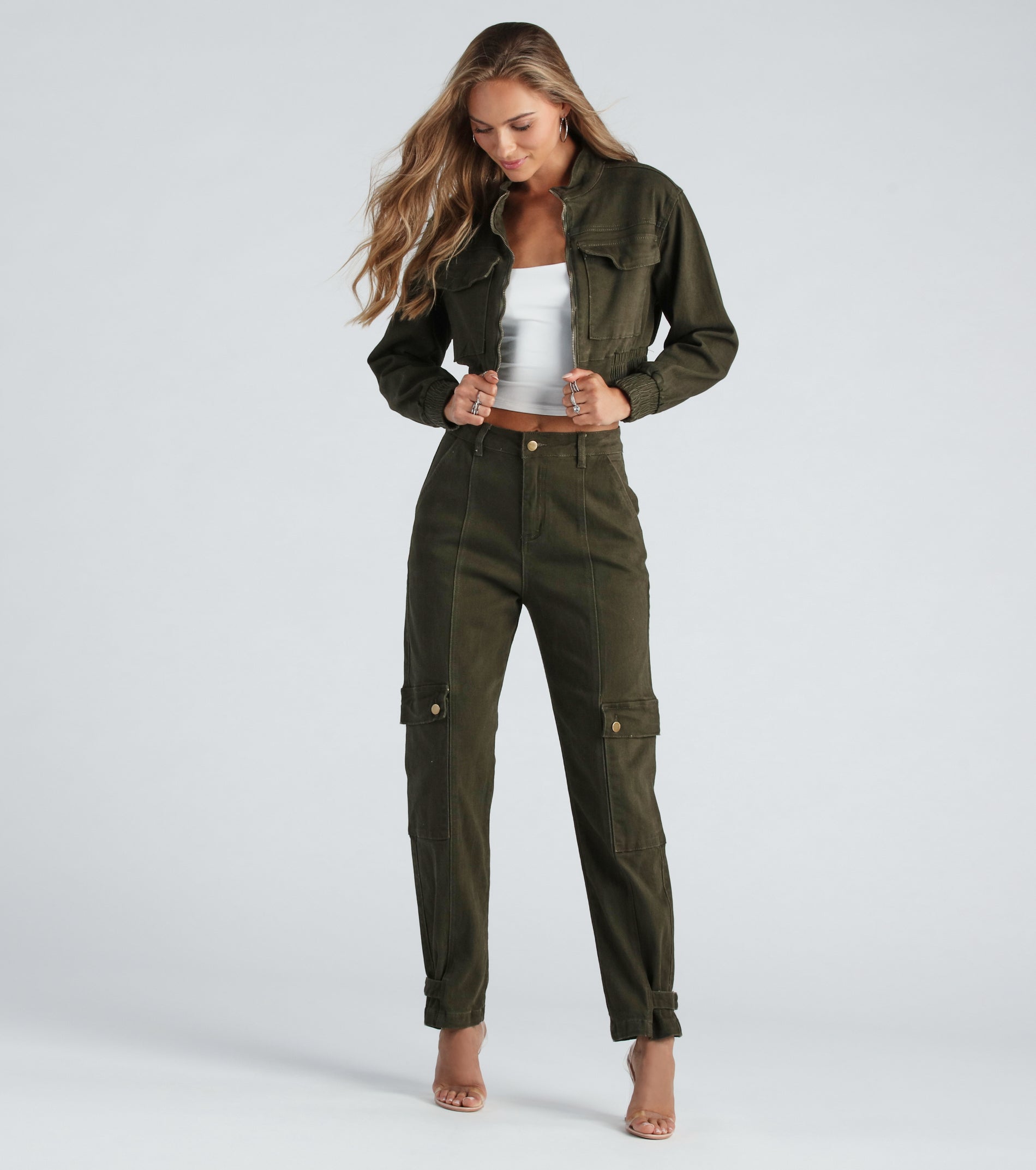 Fashion Boot Camp Denim Bomber Jacket - Image 4