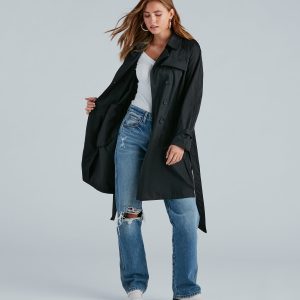 Layer Up Double-Breasted Trench Coat