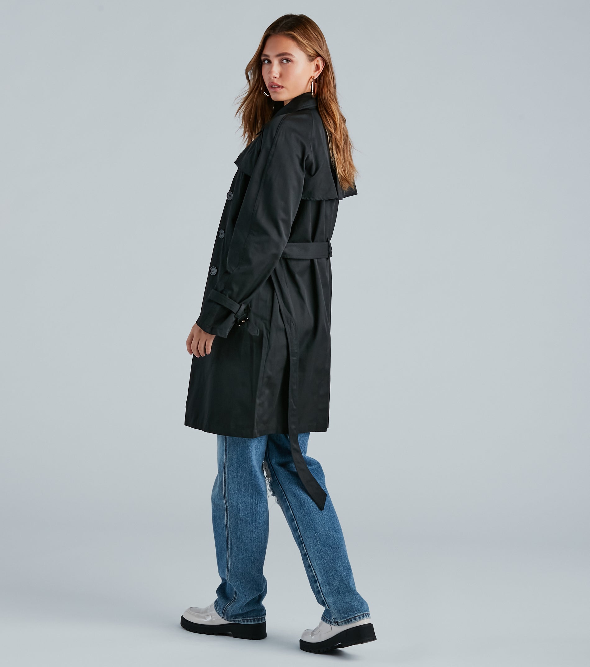 Layer Up Double-Breasted Trench Coat - Image 3