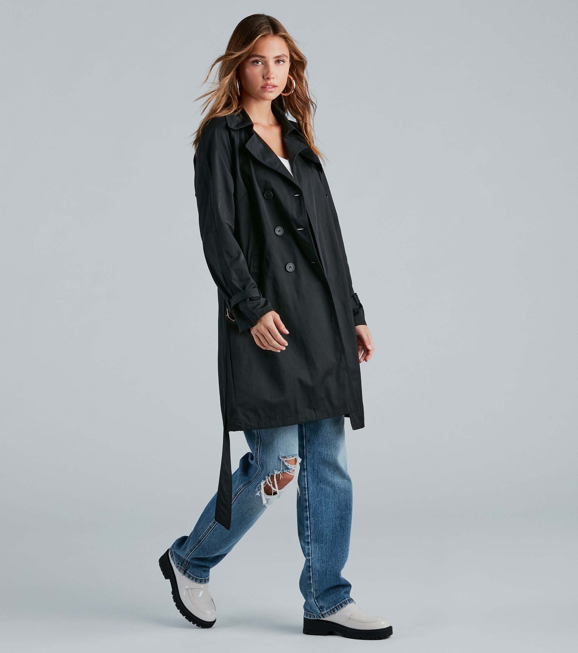 Layer Up Double-Breasted Trench Coat - Image 5