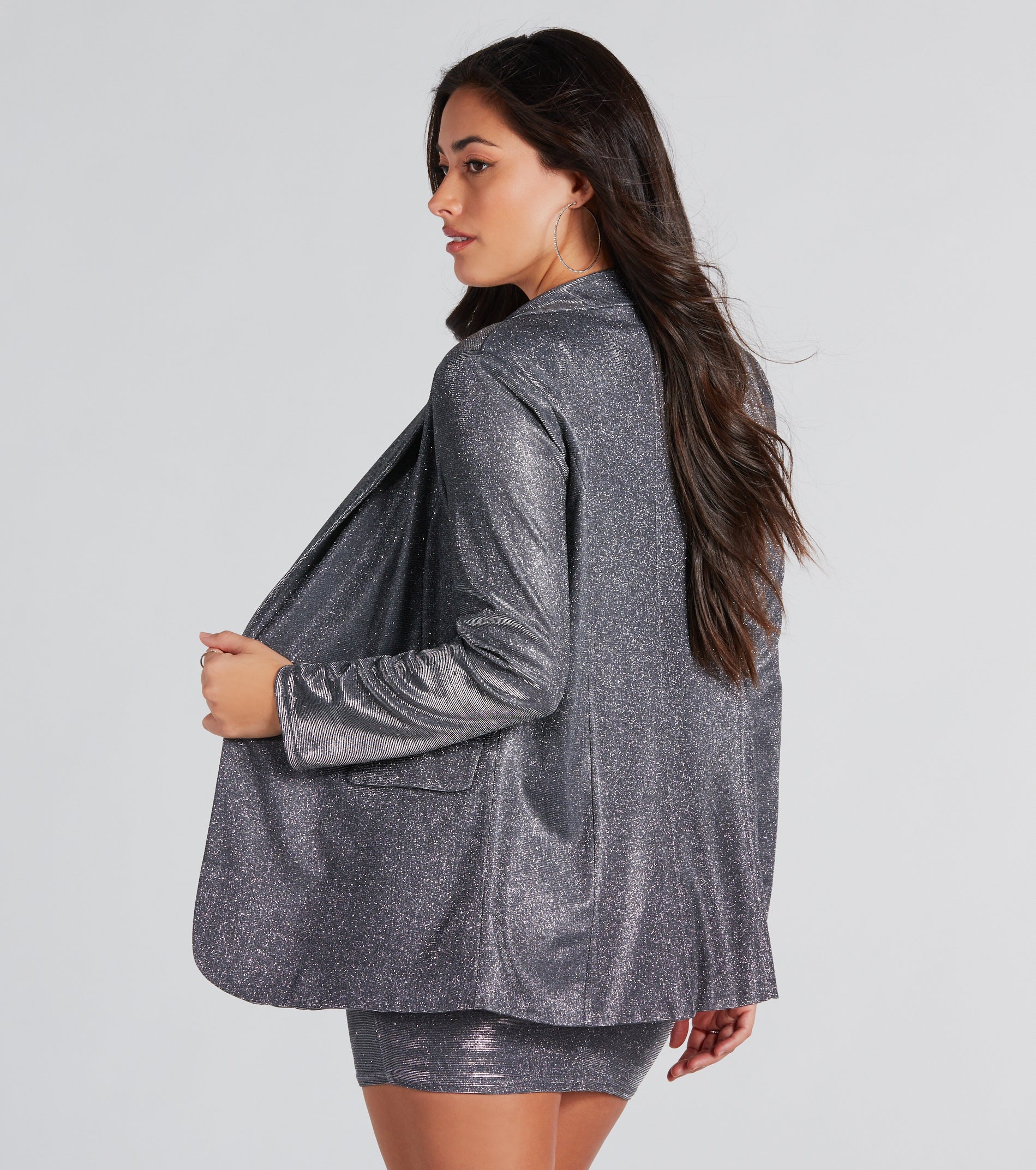 Fashionable Perfection Glitter Blazer - Image 4