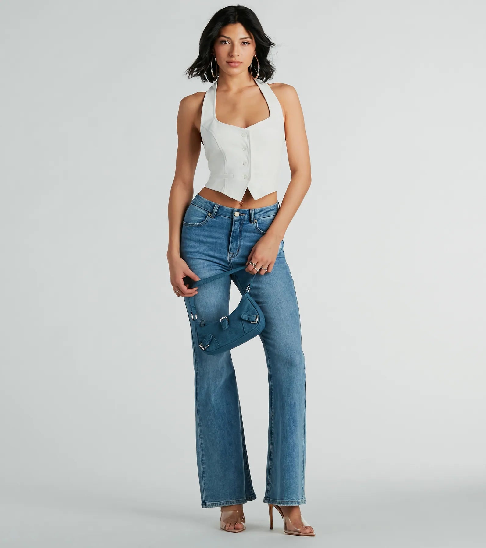 Major Slay Faux Leather Cropped Vest - Image 8