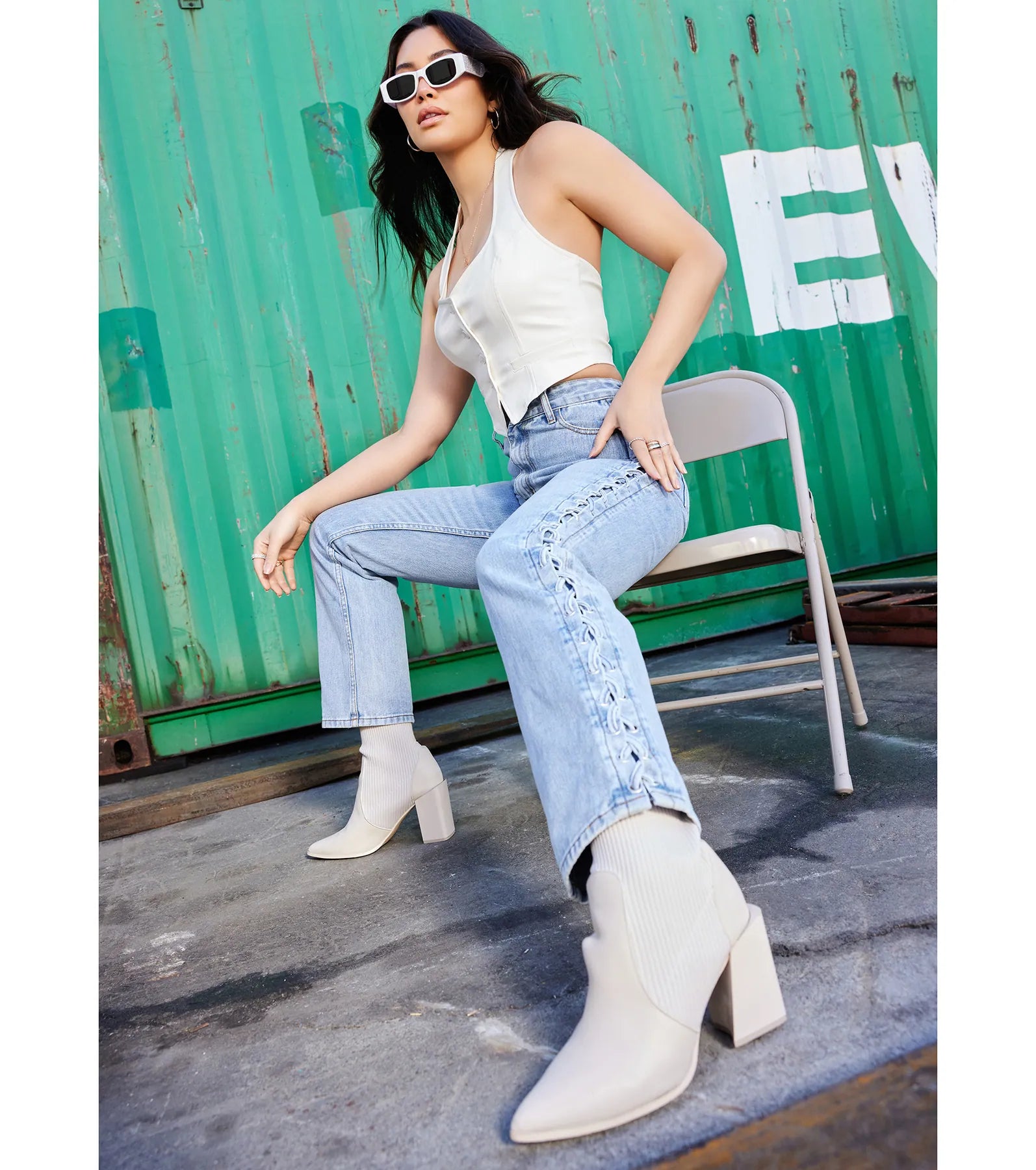 Major Slay Faux Leather Cropped Vest - Image 10