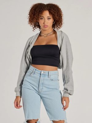 The Essential Cotton Knit Long Sleeve Bolero