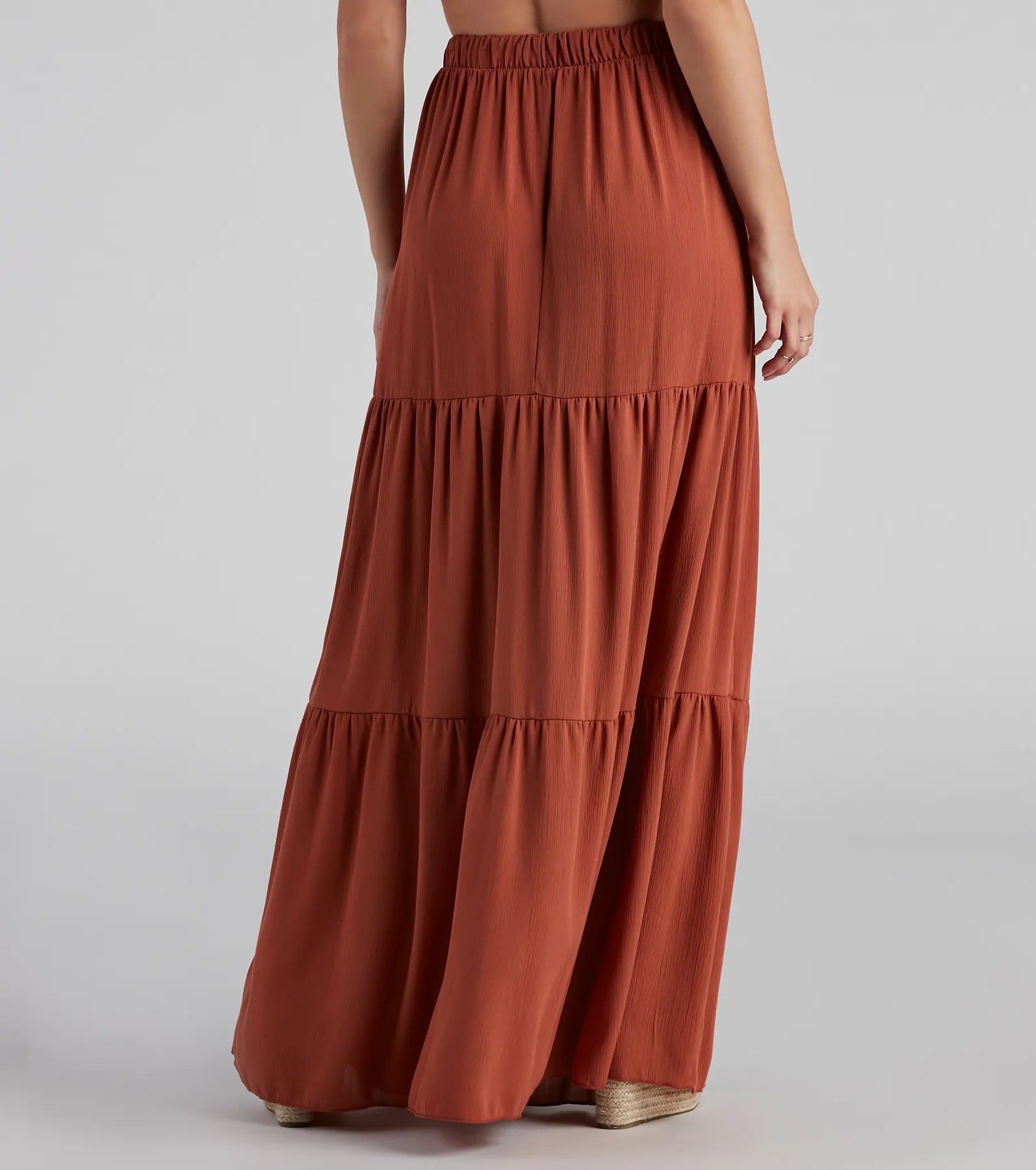 Let's Get Together Tiered Maxi Skirt - Image 3