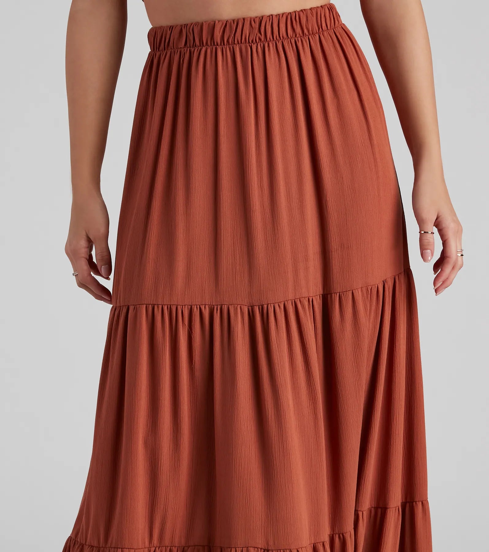 Let's Get Together Tiered Maxi Skirt - Image 4
