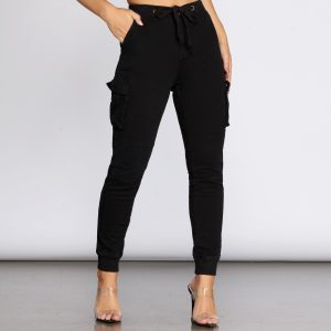 Mid Rise Cargo Joggers