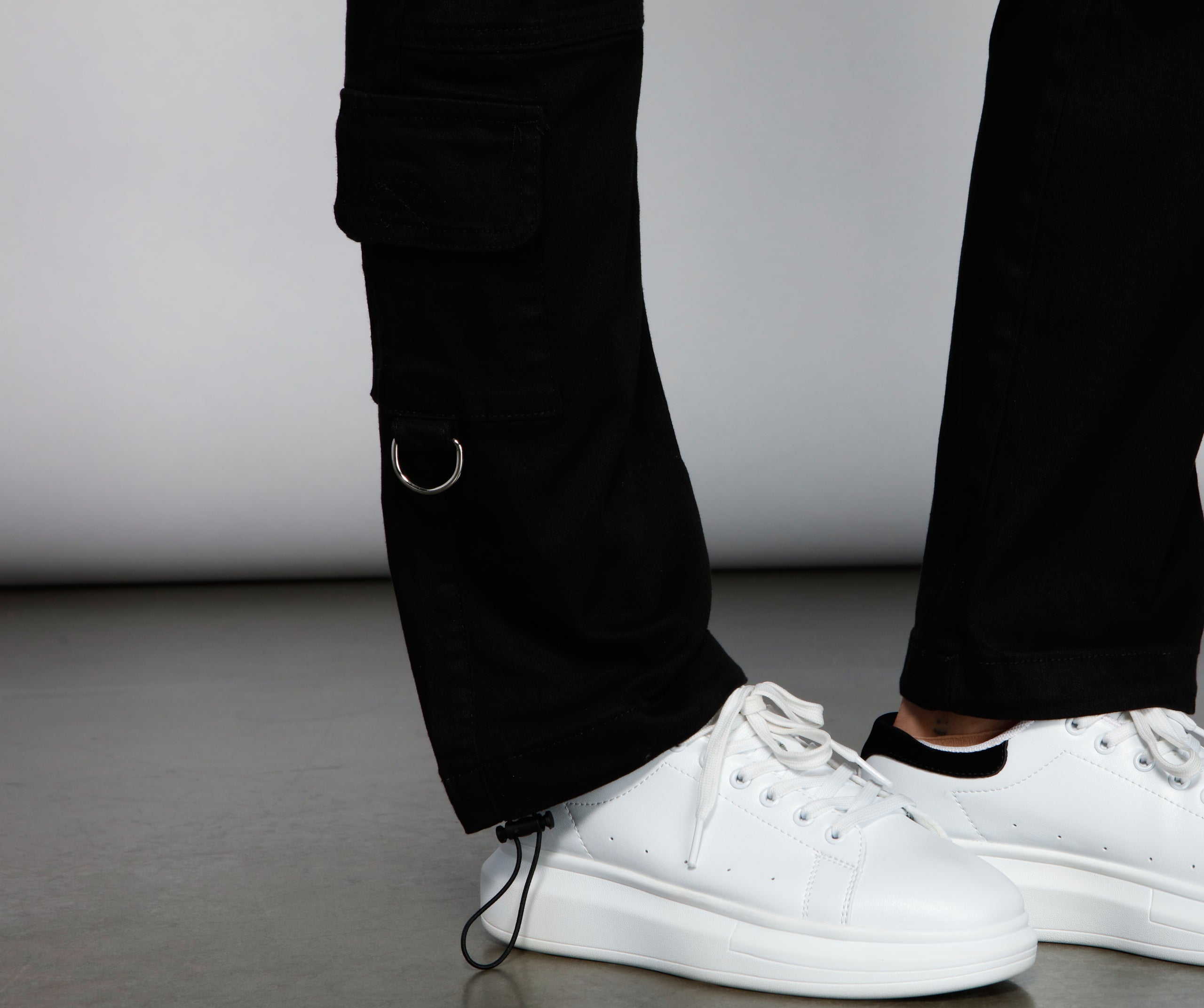 Edgy-Chic Cargo Utility Pants - Image 4