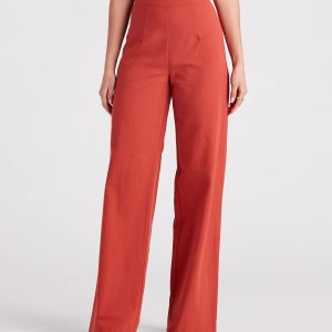 Meet In The Hamptons Linen Wide Leg Pants