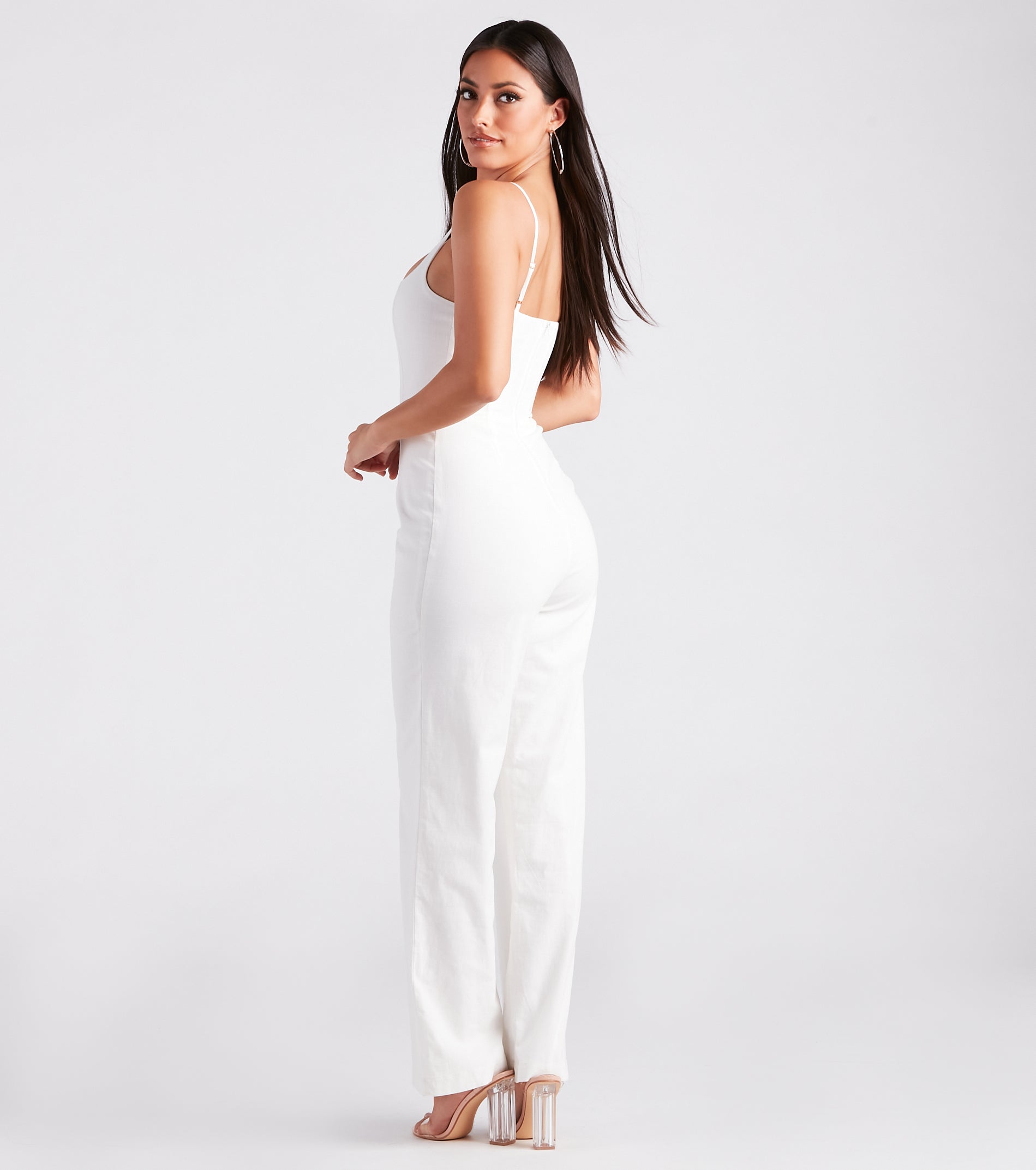 Corset With The Program Linen Jumpsuit - Image 2