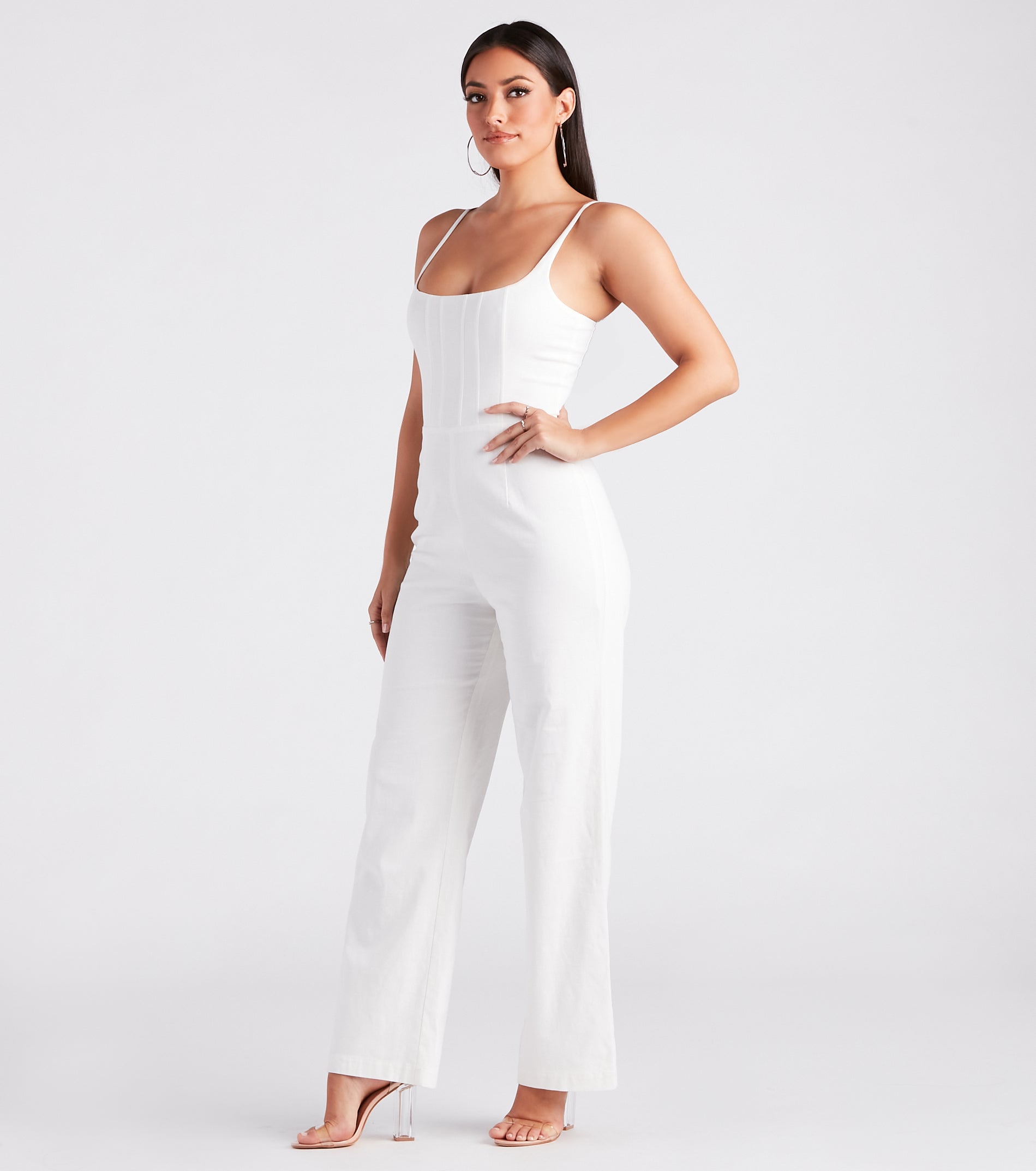 Corset With The Program Linen Jumpsuit - Image 3
