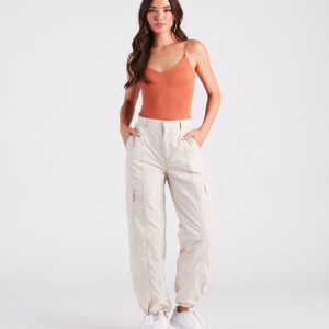 The Bottom Line High-Rise Parachute Cargo Pants