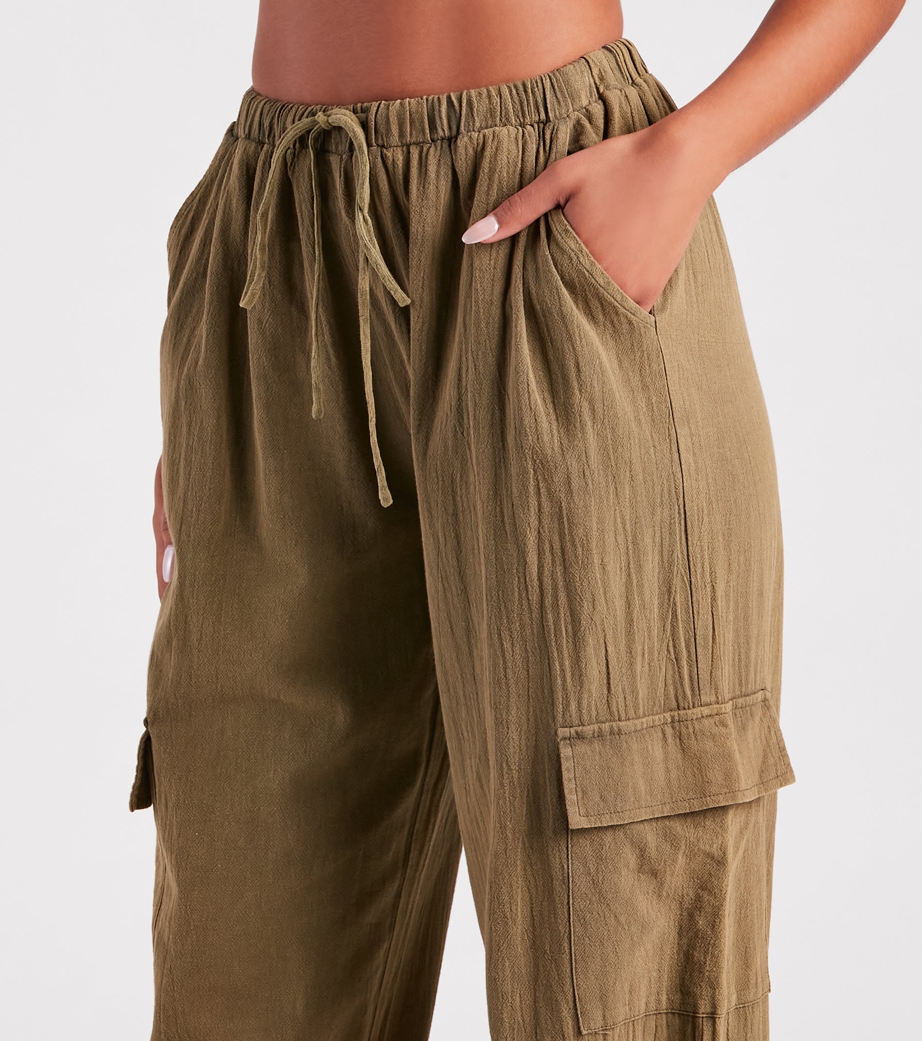 Stylish Adventure Twill Cargo Joggers - Image 4