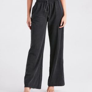 Weekend By The Bay Cotton Wide-Leg Pants