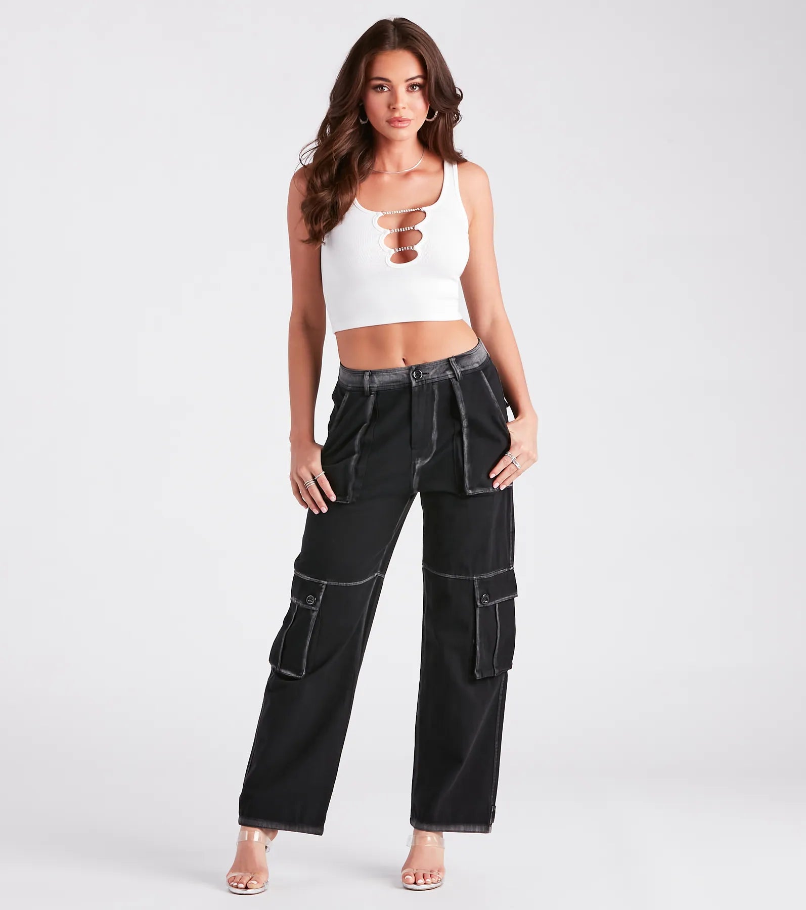 Casual Hangout Straight-Leg Cargo Pants - Image 2