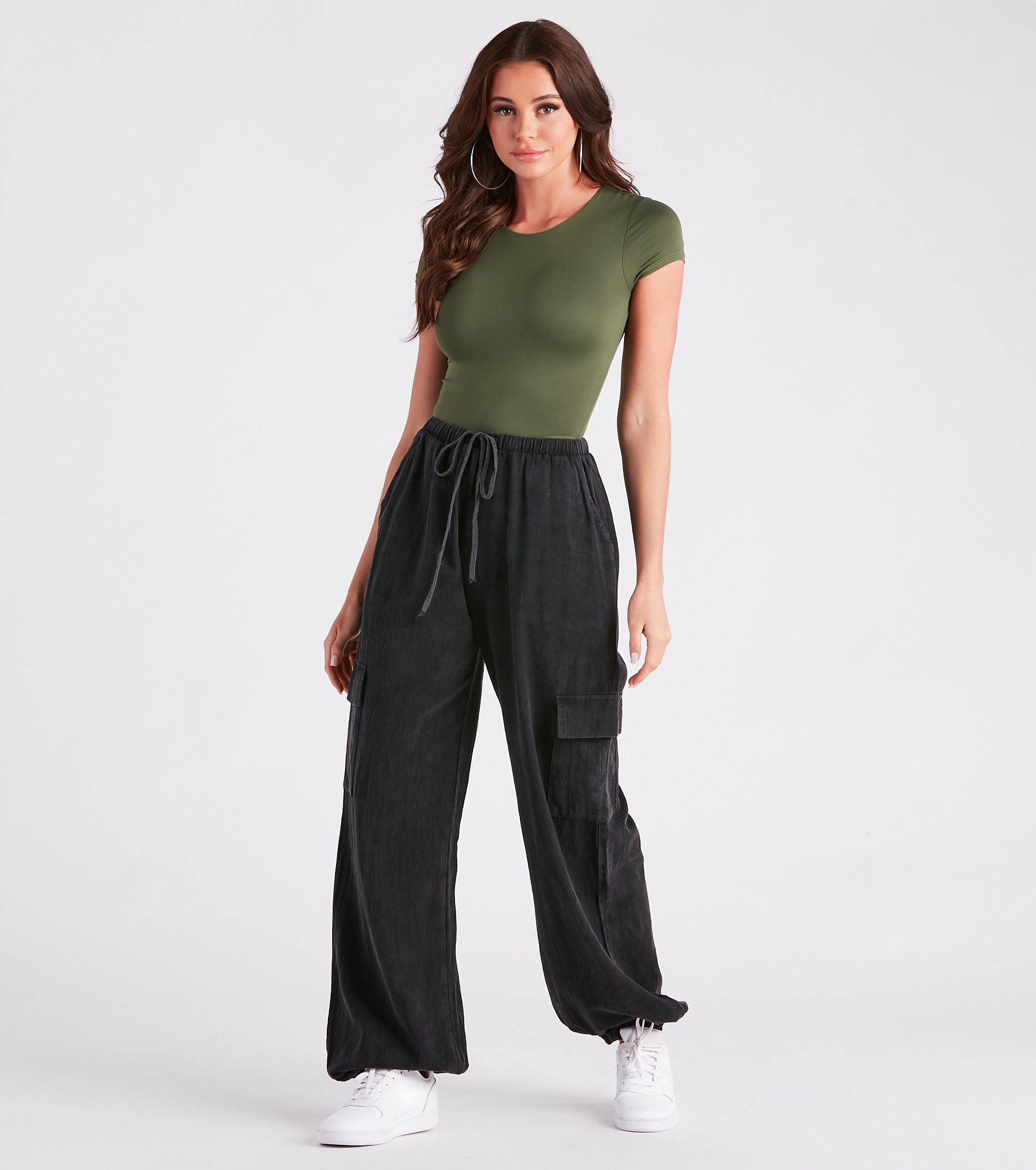 Stylish Adventure Twill Cargo Joggers - Image 6