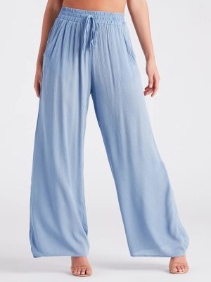 Casual Weekend Plans Wide-Leg Pants