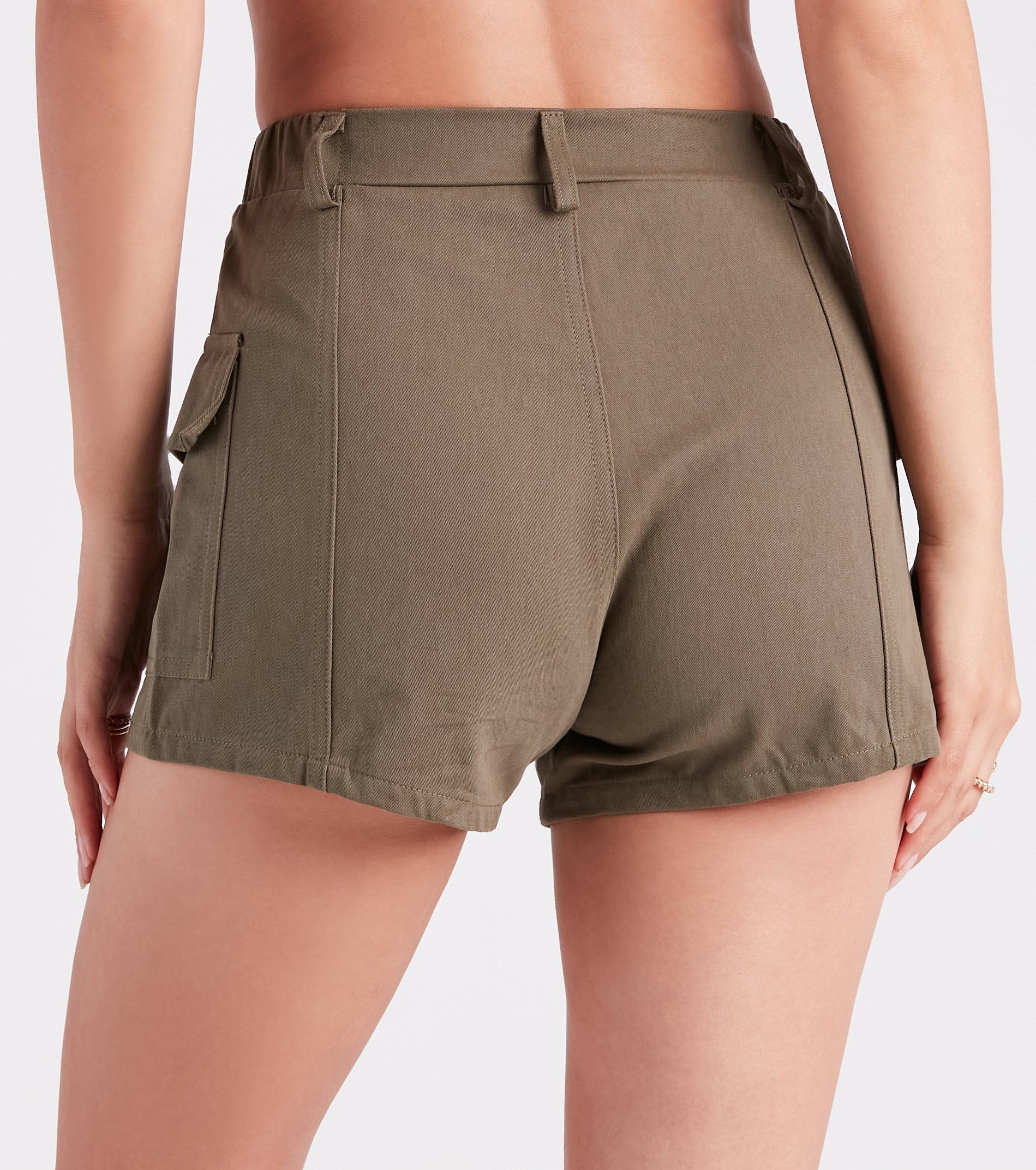 Can't Go Without Cargo Twill Shorts - Image 3