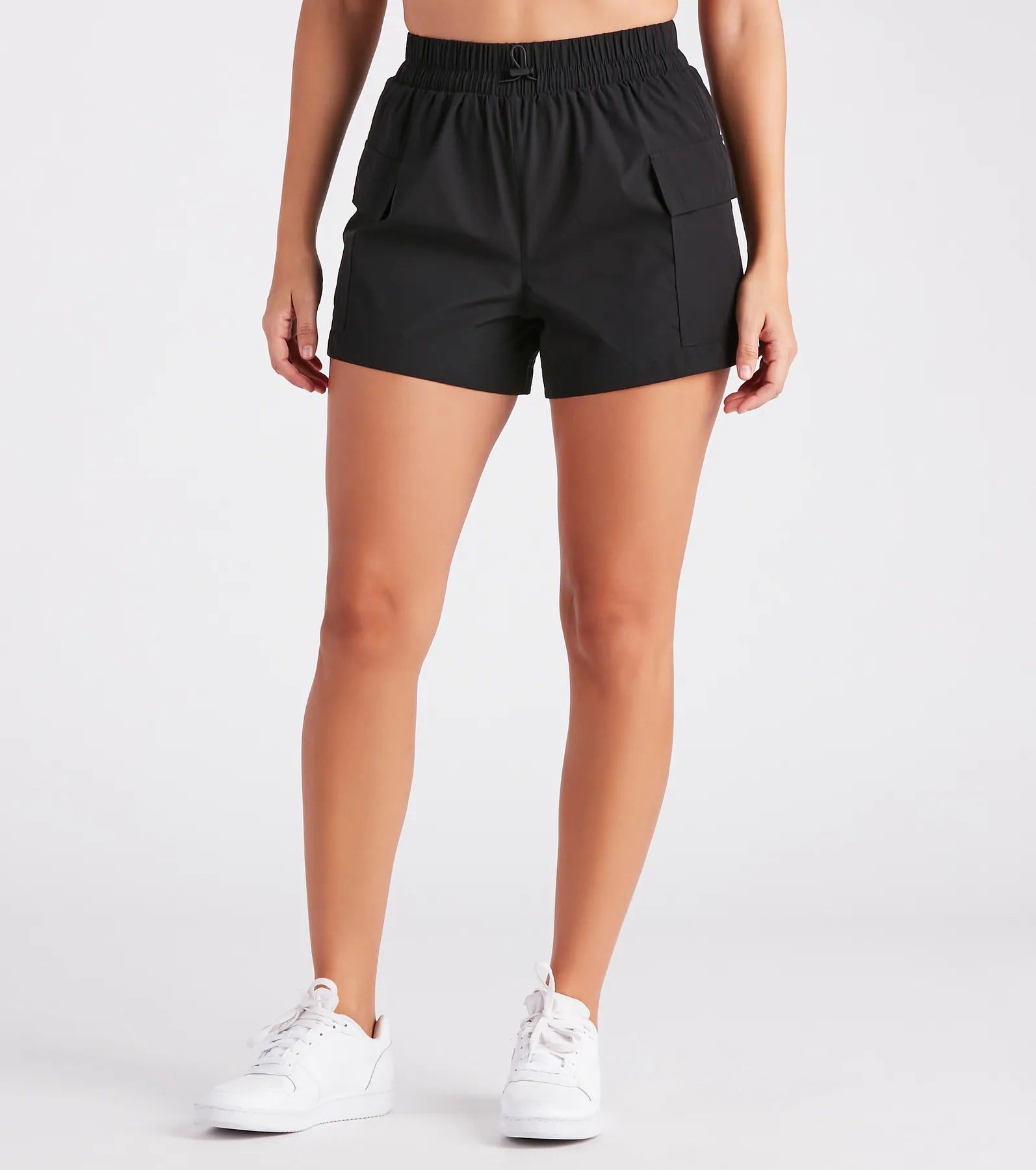So Sporty High Waist Nylon Cargo Shorts - Image 8