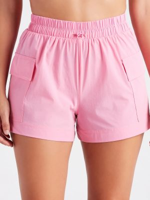 So Sporty High Waist Nylon Cargo Shorts