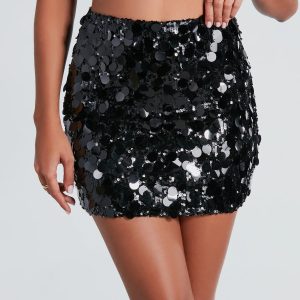 Disco Club Sequin Mini Skirt