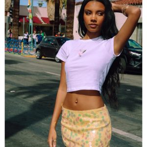 Night Moves Sequin Mini Skirt