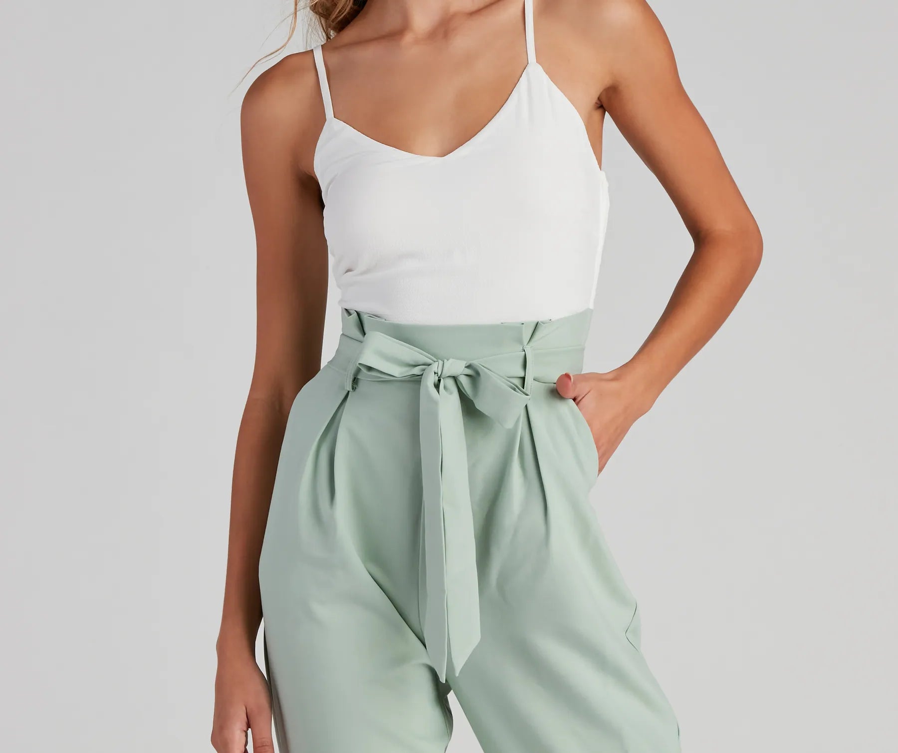 She's So Chic Tie-Waist Jumpsuit - Image 4