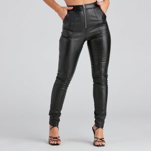 Unstoppable Zip Front Leggings