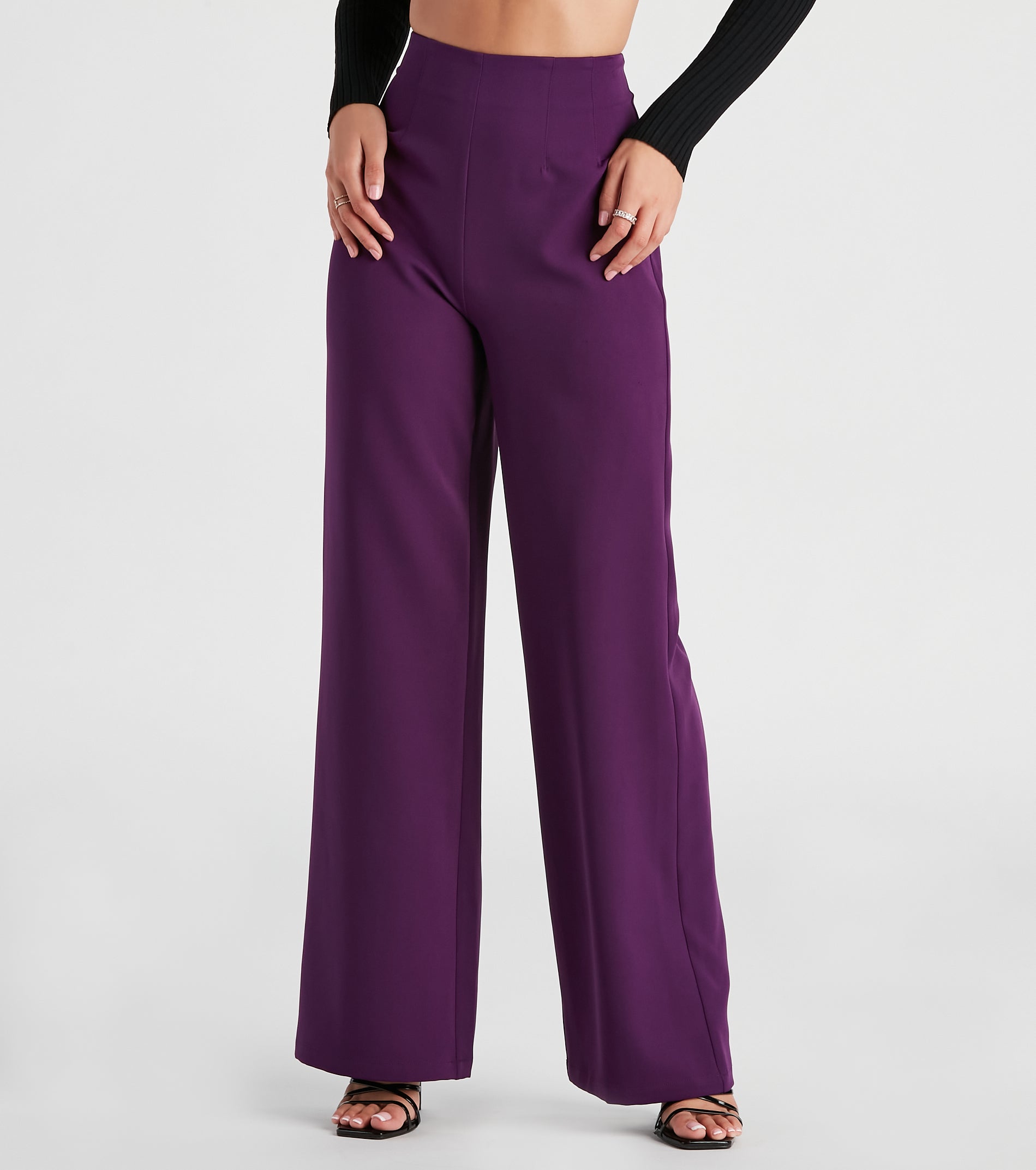 She Means Business Wide-Leg Pants - Image 9