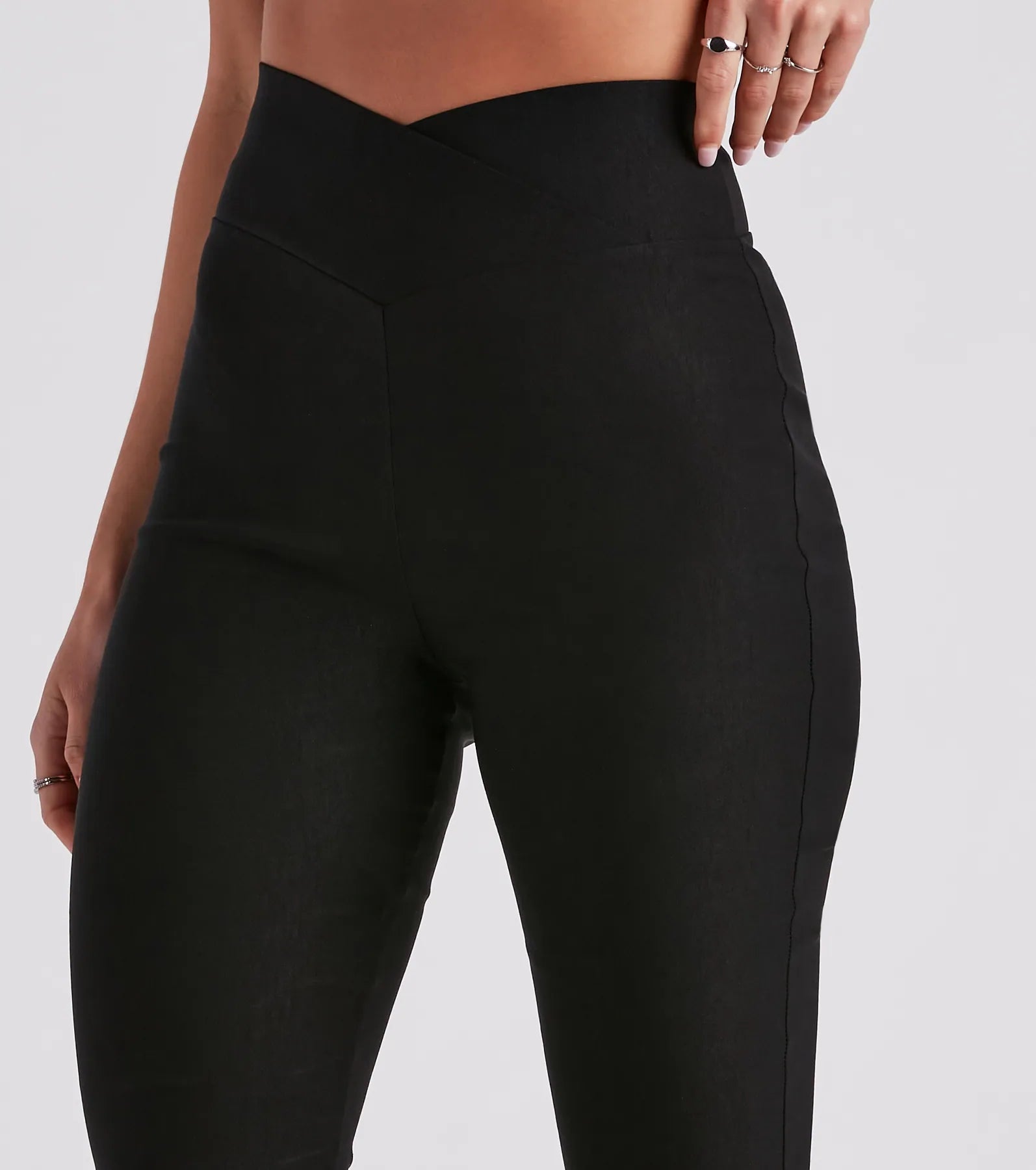 Cross The Line V-Waist Bootcut Pants - Image 4