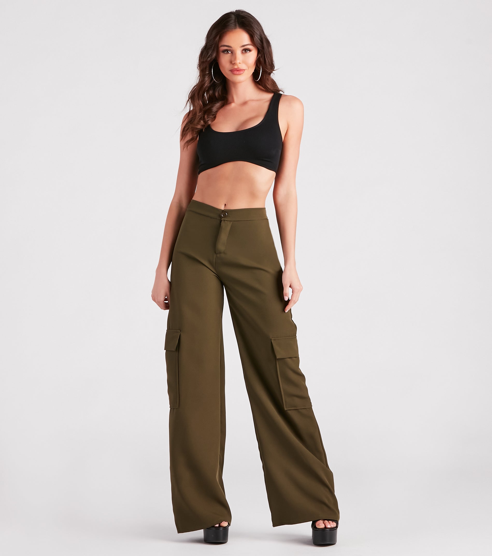 Keep It Cool Wide-Leg Cargo Trouser Pants - Image 6