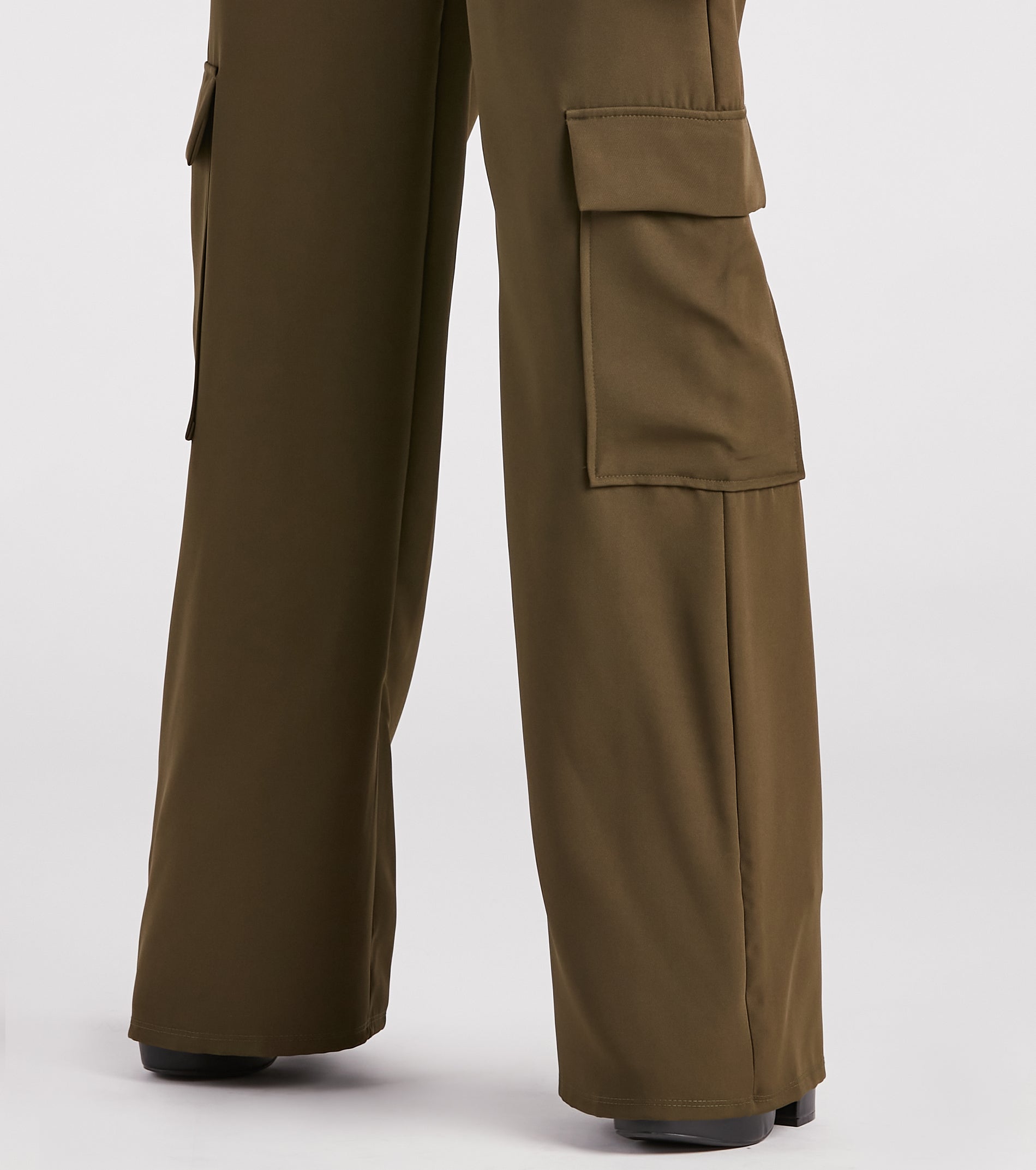 Keep It Cool Wide-Leg Cargo Trouser Pants - Image 8