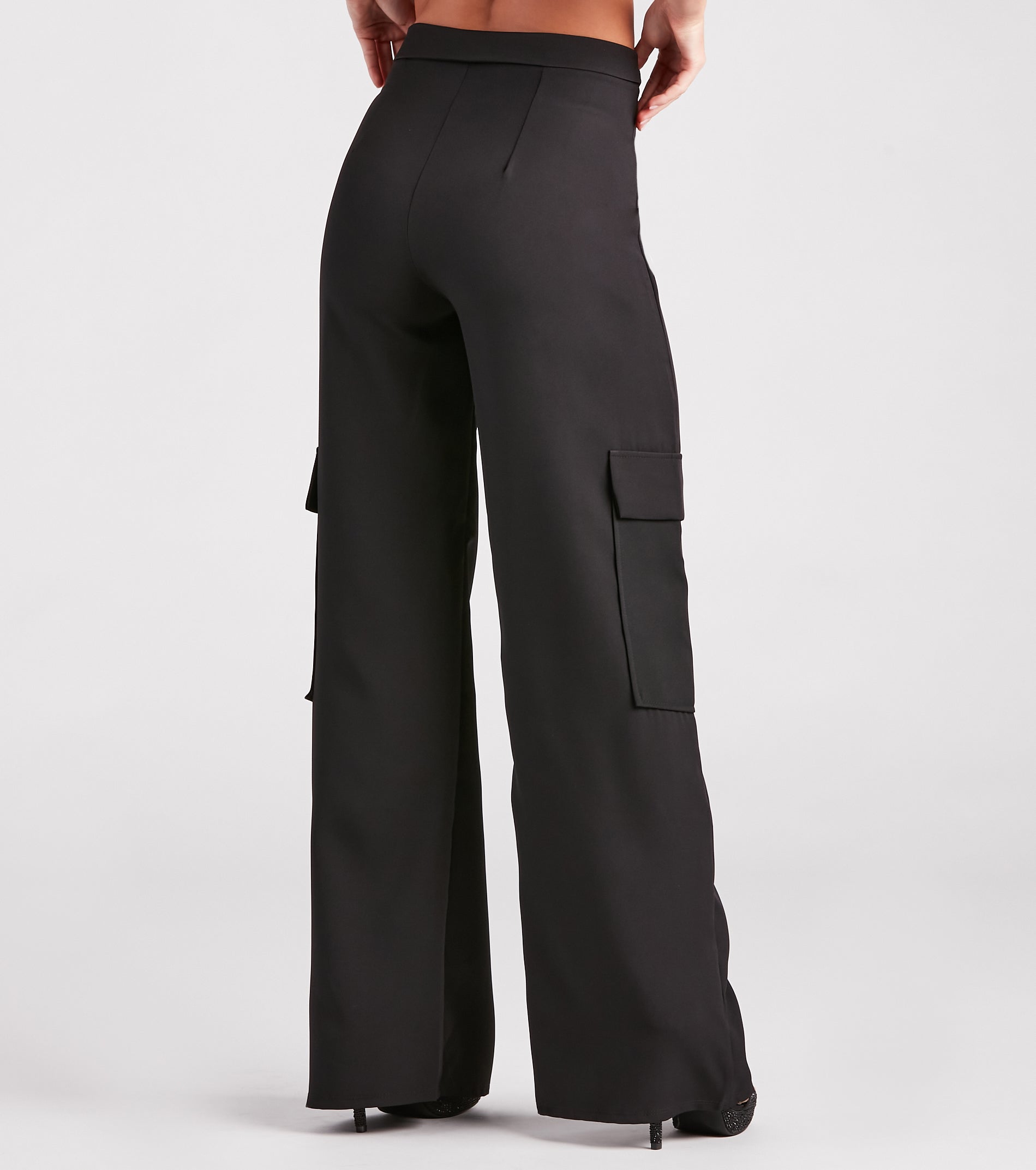 Keep It Cool Wide-Leg Cargo Trouser Pants - Image 3