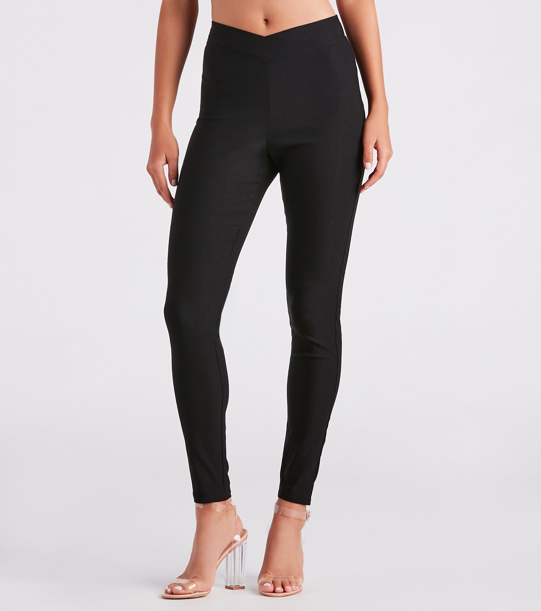 Posh Moment Cross Waist Skinny Pants - Image 2