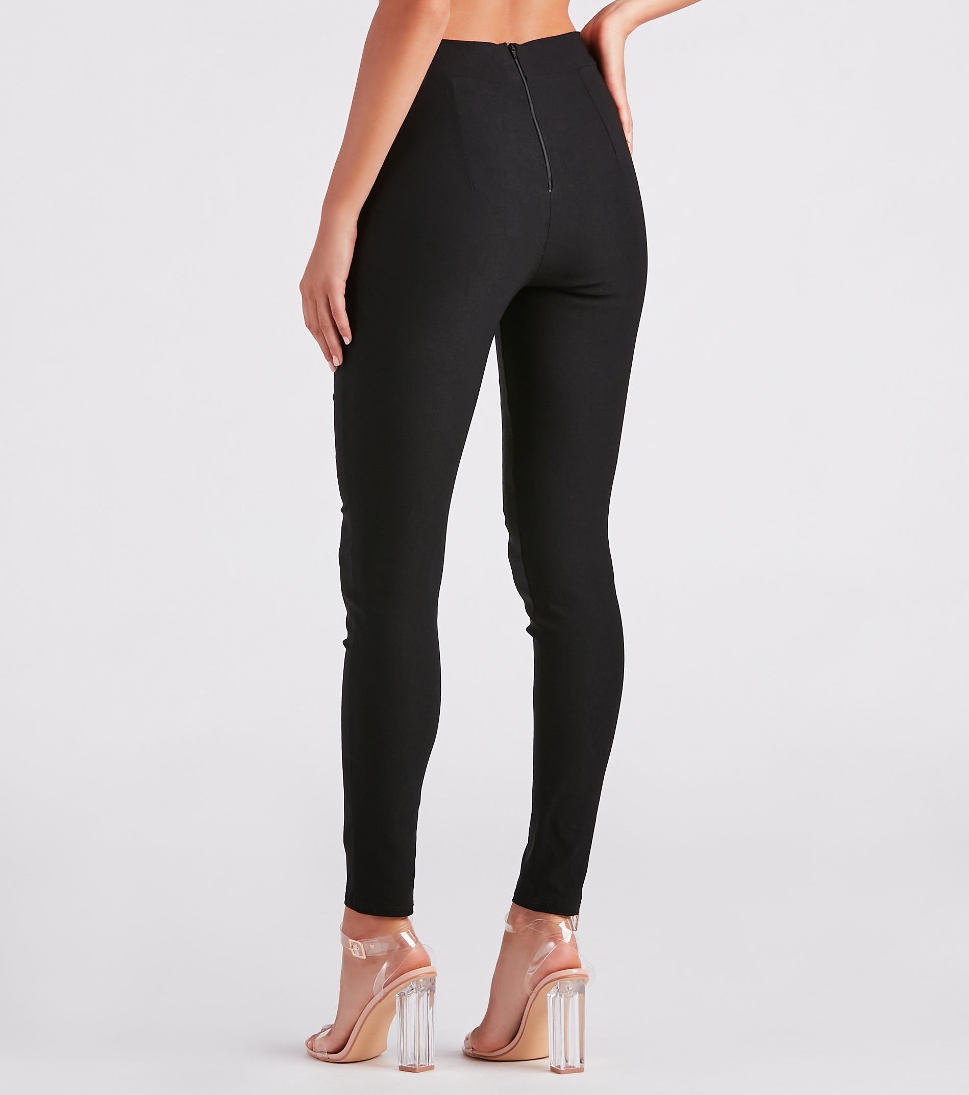 Posh Moment Cross Waist Skinny Pants - Image 3