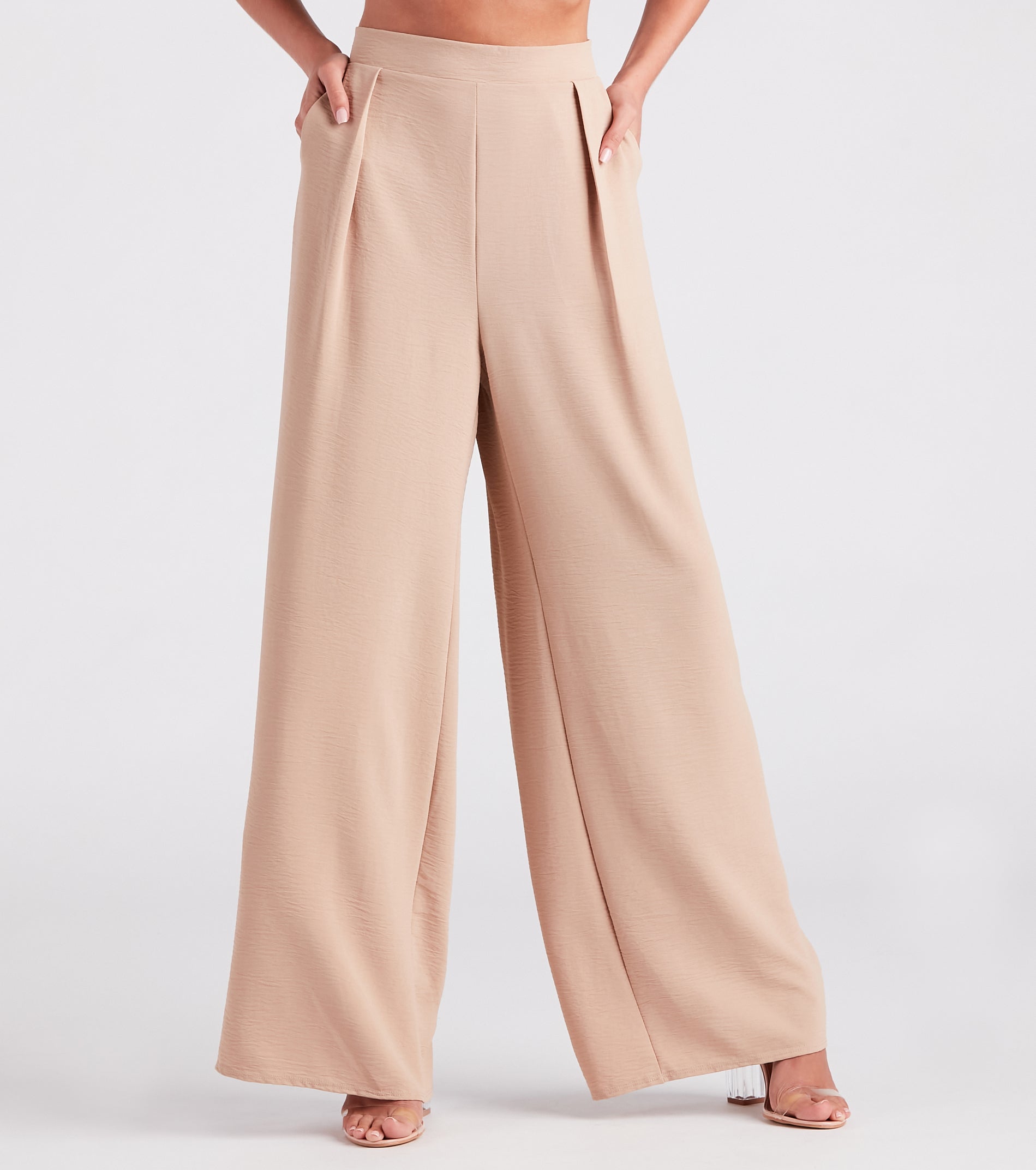 Weekend Chic High Waist Wide-Leg Pants - Image 5