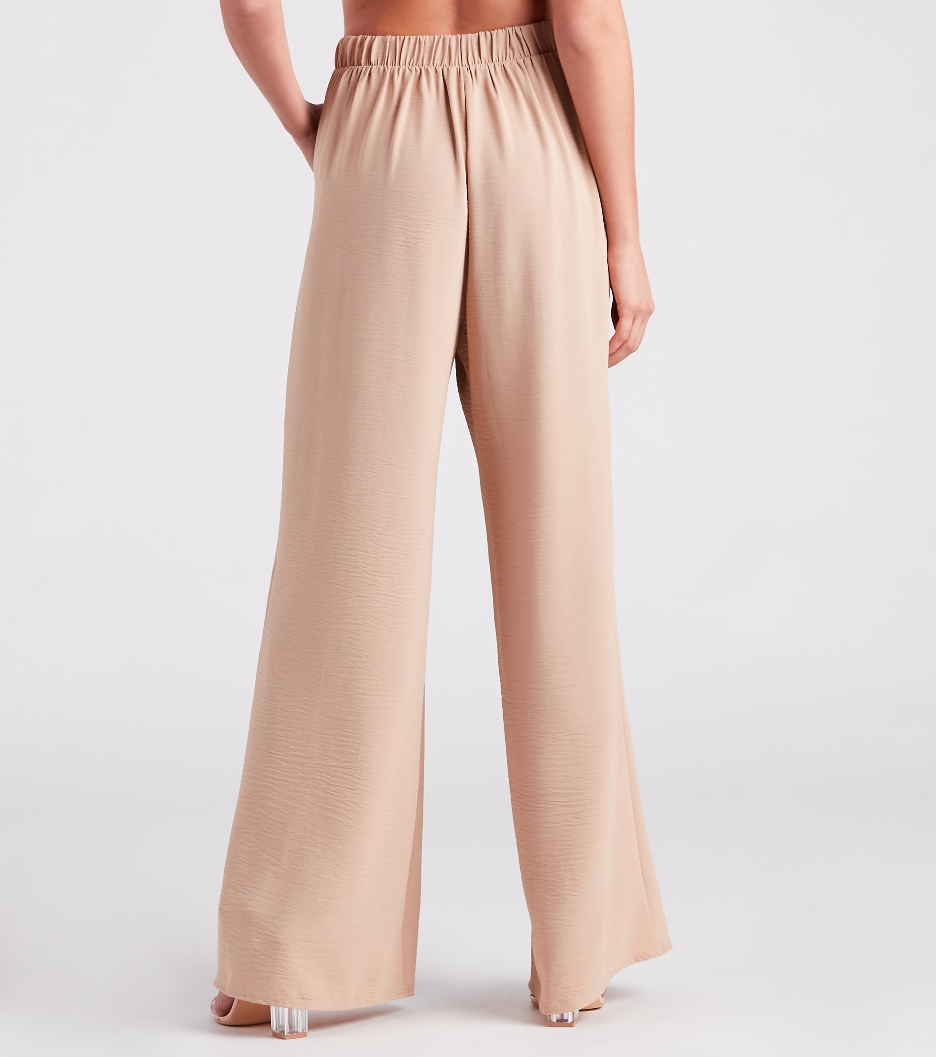 Weekend Chic High Waist Wide-Leg Pants - Image 7