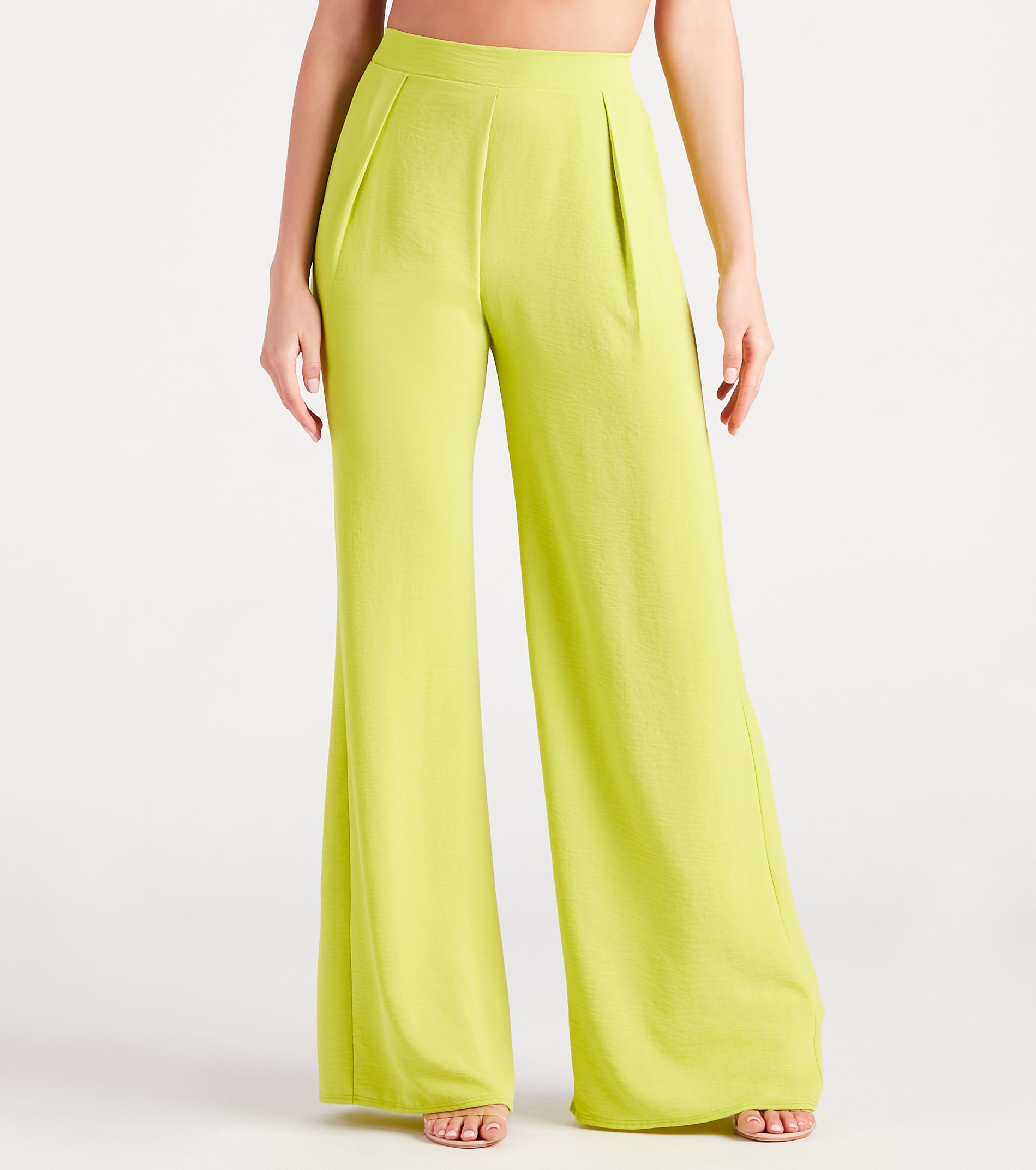 Weekend Chic High Waist Wide-Leg Pants - Image 2