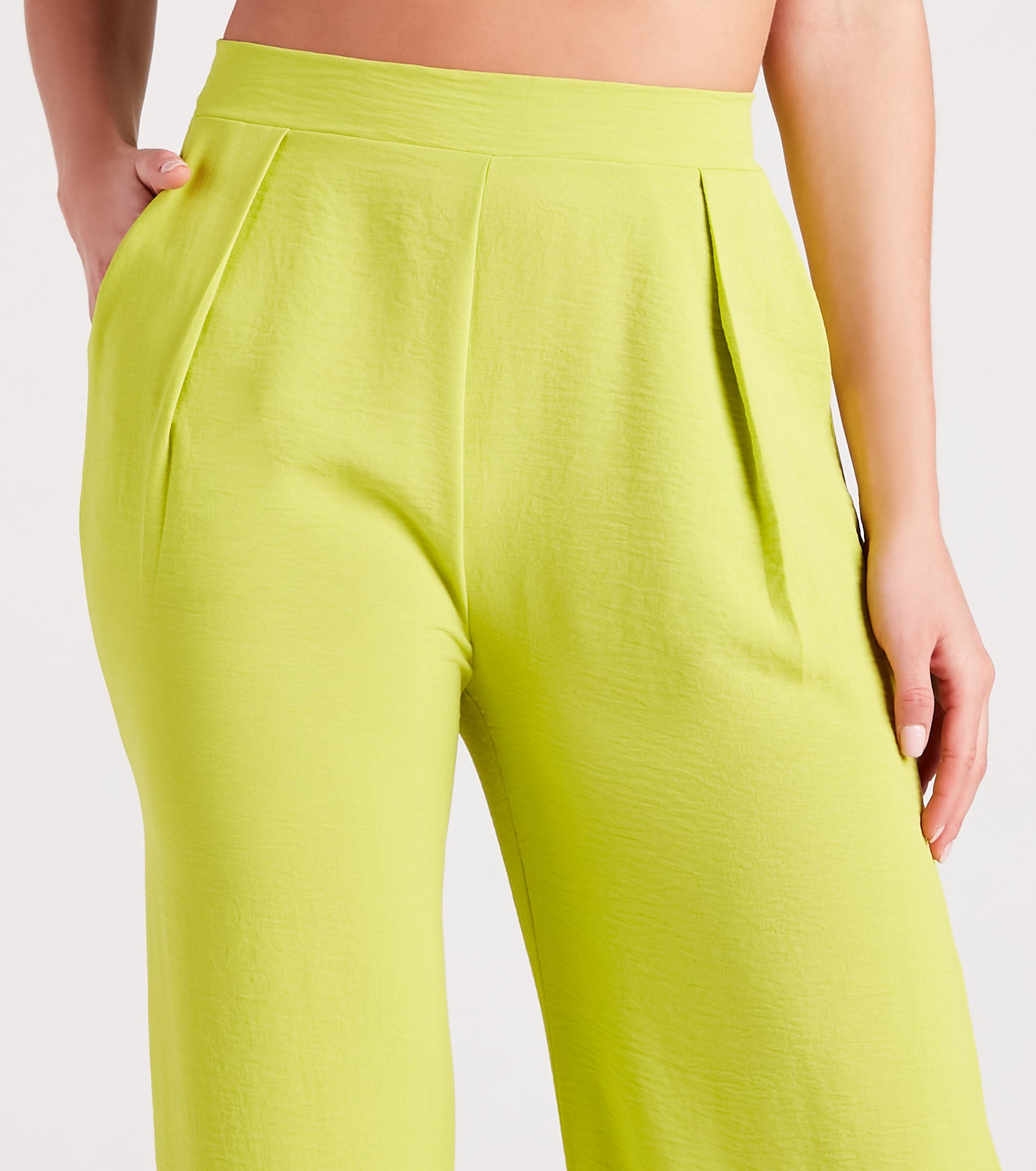 Weekend Chic High Waist Wide-Leg Pants - Image 4