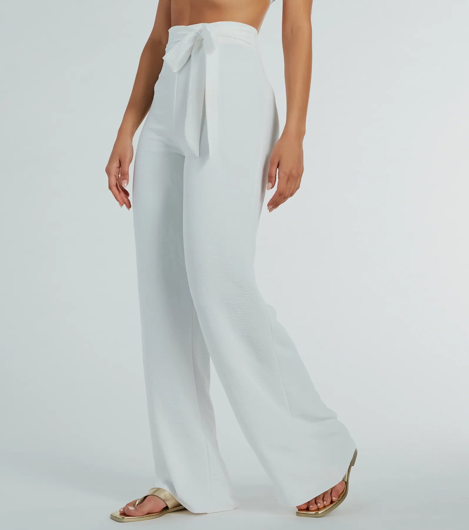 Sittin Pretty Tie Waist Wide-Leg Palazzo Pants - Image 6
