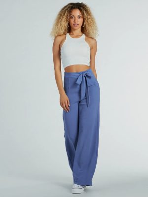 Sittin Pretty Tie Waist Wide-Leg Palazzo Pants
