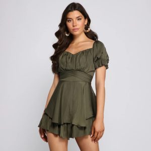 Flirty Flair Skater Romper