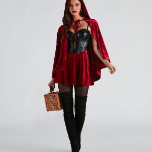 Lil' Red Velvet Halloween Skirt