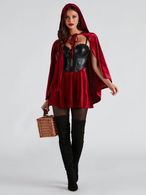Lil' Red Velvet Halloween Skirt